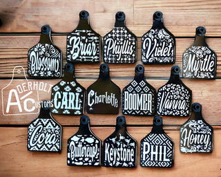 Custom Engraved Ritchey Ear Tag - Aderholt Customs - Custom Ear Tags & More