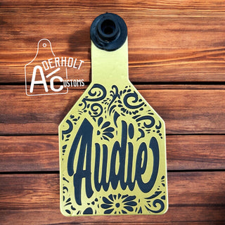 Custom Engraved Ritchey Ear Tag - Aderholt Customs - Custom Ear Tags & More