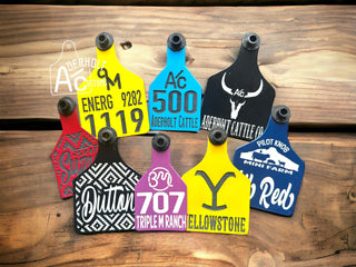 Custom Engraved Ritchey Ear Tag - Aderholt Customs - Custom Ear Tags & More