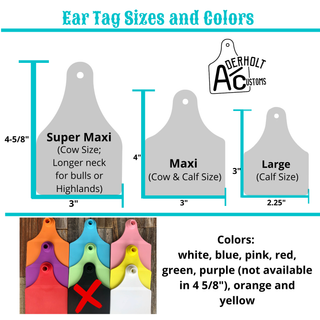 AllFlex Buyer Thank You Keychain Tags - Laser Engraved - Aderholt Customs - Custom Ear Tags & More