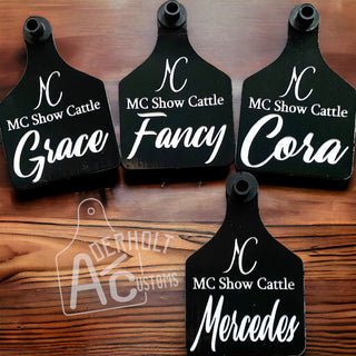 Custom Engraved Ritchey Ear Tag - Aderholt Customs - Custom Ear Tags & More