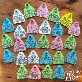 AllFlex Laser Engraved Custom Goat/Small Livestock Ear Tag - Aderholt Customs - Custom Ear Tags & More