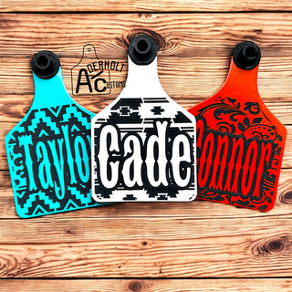 Custom Engraved Ritchey Ear Tag - Aderholt Customs - Custom Ear Tags & More