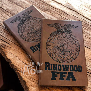 Custom Engraved Leatherette Journals - Aderholt Customs - Custom Ear Tags & More