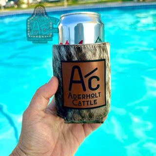 Custom Hair on Hide Can/Bottle Holder