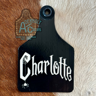 Charlotte - RTS Engraved Ritchey Cattle Ear Tag
