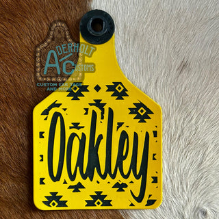 Oakley-RTS Engraved Ritchey Cattle Ear Tag