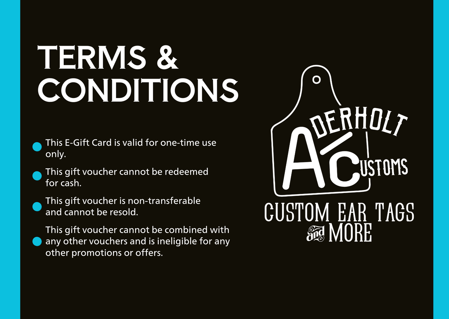 Aderholt Customs E-Gift Card