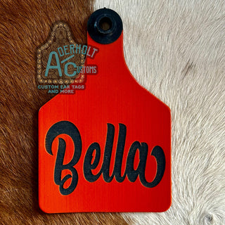 Bella-RTS Engraved Ritchey Cattle Ear Tag