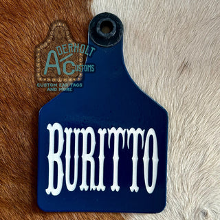Burrito-RTS Engraved Ritchey Cattle Ear Tag