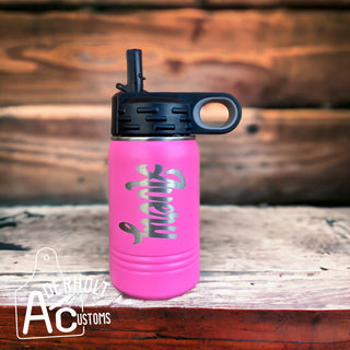 Custom Laser Engraved Water Bottles - Aderholt Customs - Custom Ear Tags & More