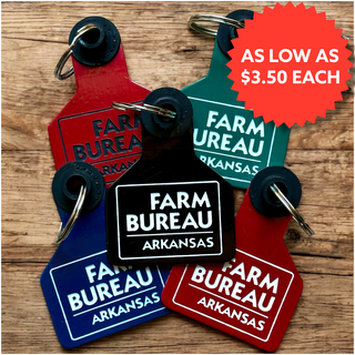 Bulk Order-Custom Engraved Ritchey Ear Tag Keychains