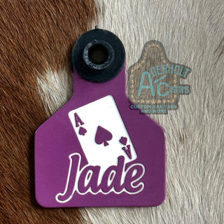 Jade - RTS Engraved Ritchey Small Livestock Ear Tag