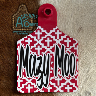 Mazy Moo - RTS UV Printed Cattle Ear Tag