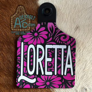 Loretta - RTS UV Printed Cattle Ear Tag
