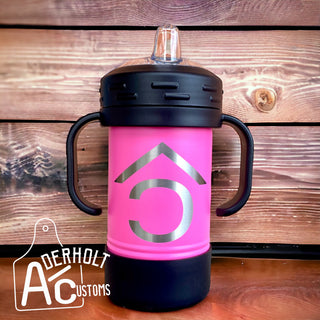 Insulated Sippy Cup with Cattle Brand or Logo - Aderholt Customs - Custom Ear Tags & More