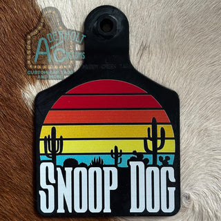 Snoop Dog - RTS UV Printed Cattle Ear Tag