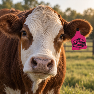 Pasture Princess Cattle Ear Tag - Laser Engraved