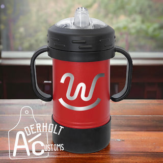 Insulated Sippy Cup with Cattle Brand or Logo - Aderholt Customs - Custom Ear Tags & More