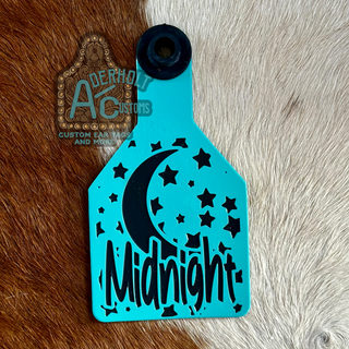 Midnight-RTS Engraved Ritchey Cattle Ear Tag