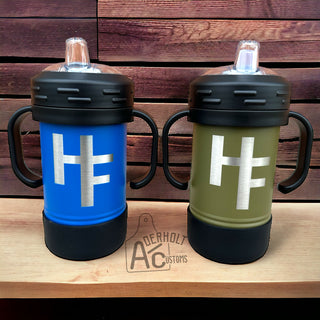 Insulated Sippy Cup with Cattle Brand or Logo - Aderholt Customs - Custom Ear Tags & More