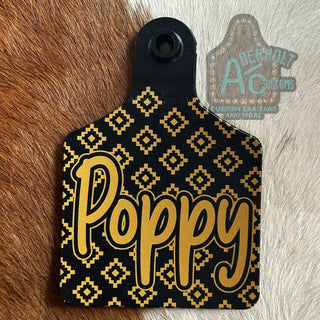 Poppy - RTS UV Printed Cattle Ear Tag