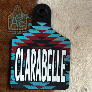 Clarabelle - RTS UV Printed Cattle Ear Tag