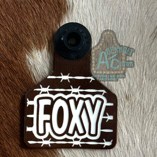 Foxy - RTS Engraved Ritchey Small Livestock Ear Tag