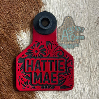 Hattie Mae - RTS Engraved Ritchey Small Livestock Ear Tag
