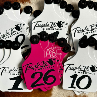 Bulk Order-Custom Engraved Ritchey Cattle Ear Tags - Aderholt Customs - Custom Ear Tags & More
