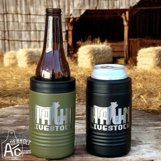 Branded Insulated Bottle or Can Holder - Aderholt Customs - Custom Ear Tags & More