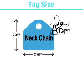 Adzuki - RTS Engraved Ritchey Neck Chain Tag