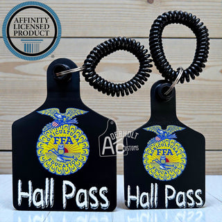 Custom FFA Hall Pass - Aderholt Customs - Custom Ear Tags & More