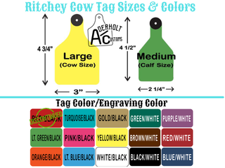Custom Engraved Ritchey Ear Tag