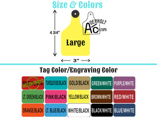 Annabelle- RTS Engraved Ritchey Cattle Ear Tag