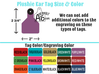 Ritchey Cattle Livestock Ear Tag Sizes and Colors