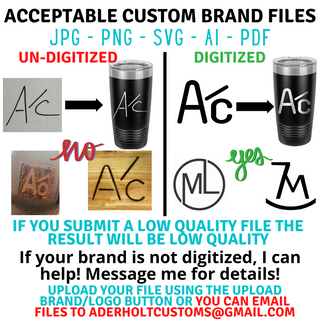 Custom Laser Engraved Water Bottles - Aderholt Customs - Custom Ear Tags & More