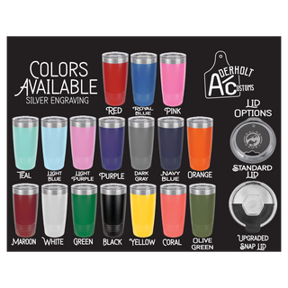 Custom Laser Engraved Tumblers-Min Order of 10
