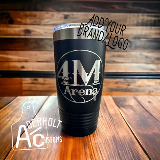 Custom Laser Engraved Tumbler - Aderholt Customs - Custom Ear Tags & More